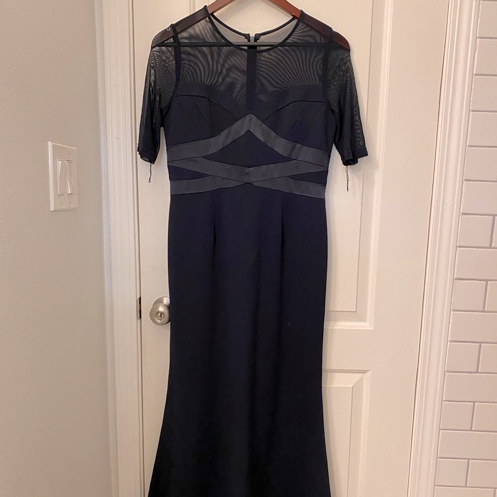 Adrianna Papell navy dress M